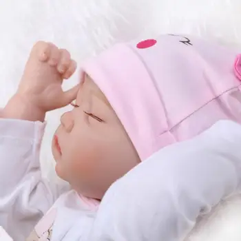 22 Pulgadas de 55 cm de silicona renacer de muñecos de bebés real dormir renacer bebé los juguetes de los niños