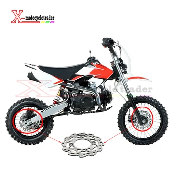 220 mm de acero bici de la suciedad del motor disco de freno delantero para 110cc/125cc Hoyo de piezas de bicicleta de Hoteles Mini motocross disco de freno