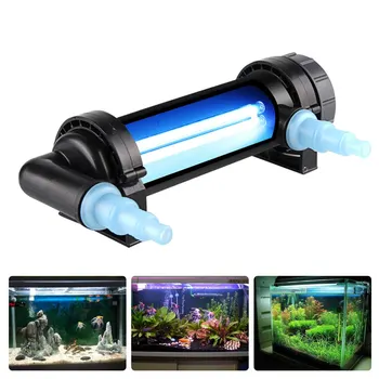 220V UV5W-H36 36W UV Esterilizador de Luz de la Lámpara Ultravioleta Filtro Clarificador Limpiador de Agua Para el Acuario Estanque de Coral Koi Fish Tank 141611