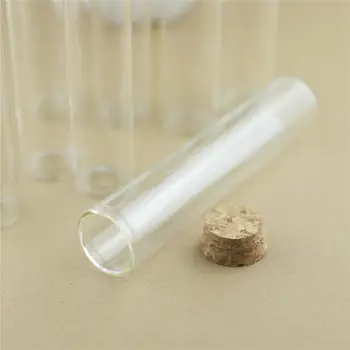 24pcs/lote 30*150 mm 80 ml Tapón de Corcho Tubo Largo de Vidrio Botella de Picante de Botella de Almacenamiento Envase Frascos de Vidrio, Frascos de DIY Craft