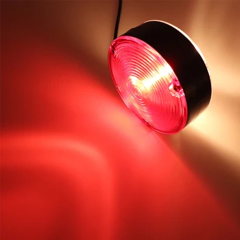 24V del Coche del Bulbo Lado de la Luz Marcador de Doble Cara Roja Blanca de la Lámpara de señal de Advertencia para los Automóviles, remolques de Camión en Camión