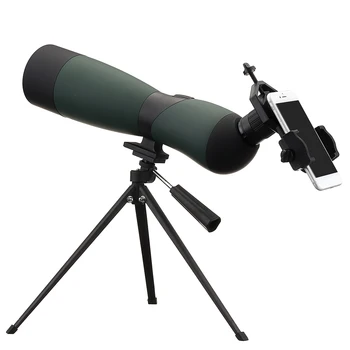 25-75x70 Zoom HD Monocular Telescopio Trípode Teléfono Celular Clip de Visión Nocturna al aire libre Impermeable de la Caza Militar Óptica de Alcance