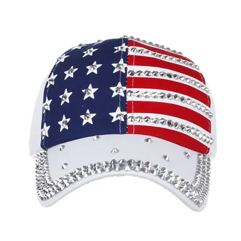 25# bandera Americana de impresión taladro eléctrico de béisbol de Moda Gorra de Béisbol de Moda de Ocio al aire libre de la Visera del Sombrero de Hip Hop Sombreros de Deporte