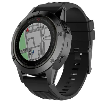 26mm de Silicona Suave Correa de reloj Garmin Fenix 6X GPS Deporte de la Banda de Reloj de la Correa de Pulsera de la Correa Para Garmin Fenix6X PRO/6X Zafiro GPS