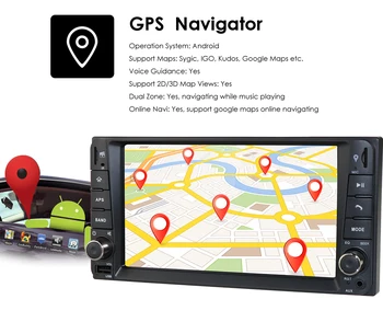 2DIN Android 9 de GPS del Coche Reproductor de Toyota Universal RAV4 2004-2008 COROLLA Yaris Camry 2006 VIO HILUX Terios Land Cruiser Tundra 48620