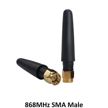 2pcs 868MHz 915MHz Antena de 3dbi SMA Conector Macho de GSM en la banda de 915 MHz 868 MHz antena al aire libre de la señal del repetidor antenne impermeable Lorawan