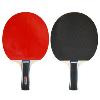 2pcs/Bolsa de raqueta de Tenis de Mesa Raqueta de Doble Cara de Espinillas En Corto/Largo Mango de Pala de Ping Pong Con 3 Bolas