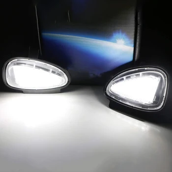 2PCS LED Blanco Bajo el Espejo del Lado del Charco Luces para el Golf 6 MK6 2008-Touran 2011-6R0945291 6R0945292