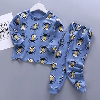2PCS/Set de Bebé Niñas Conjuntos de Pijama Lindo de la Historieta del Algodón estampado Niños ropa de dormir de Trajes de Otoño Invierno 0-7T Niños Pijamas Ropa 41962