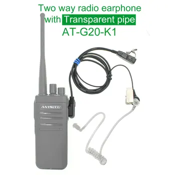 2pcs Tubo de Aire G Auricular A-G2 -.0-K1 Cable tubo de Aire de Auriculares K1 para Walkie Talkie UV-82 UV-5R BF-888S KD-C1plus K1 Enchufe de Radio