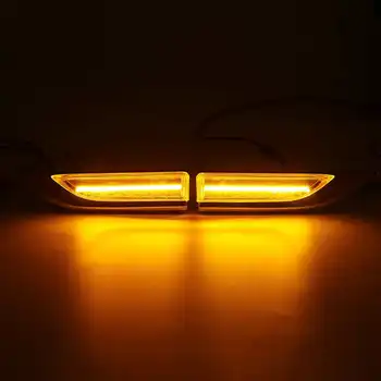 2x Dinámica del LED Luces de posición Laterales de 12V que Fluye de la Señal de Giro Luz Secuencial Intermitente para VW Transporter T6 MK VI Carrito de MK4