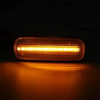 2x Fluye LED Luces Laterales Dinámico de la Señal de Giro Luz intermitente Lateral de la Lámpara de 12V en el Panel de la Lámpara para HONDA Civic para CRV 96-00