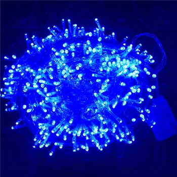 30-100M Fiesta de las luces AU reino unido Enchufe de la UE De 7 Colores de Luz Decorativa para la fiesta de Navidad de la boda de Navidad, Guirnaldas de Uso al aire libre