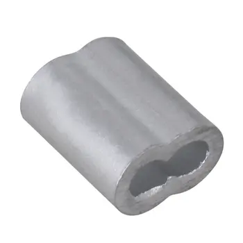 300Pcs 2mm Dobles Virolas Astilla de Aluminio Prensado Bucle de la Cuerda de Alambre del Clip de Mangas Pinzas por M2 de la Cuerda de Alambre
