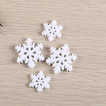 300pcs de Resina, Artesanías de Figurillas de Miniaturas Micro paisaje de Navidad de los copos de nieve del Jardín de los Bonsais decoraciones DIY Accesorios BJ042 555