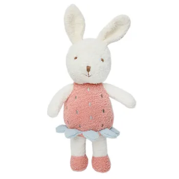 30cm de la Historieta de la Felpa de la Fresa Bunny Doll Estilo Japonés Original de la Mano de los Juguetes de la Felpa de Peluche de Conejo Regalo de Muñecas Para los Niños