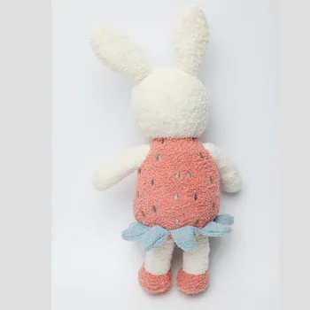 30cm de la Historieta de la Felpa de la Fresa Bunny Doll Estilo Japonés Original de la Mano de los Juguetes de la Felpa de Peluche de Conejo Regalo de Muñecas Para los Niños