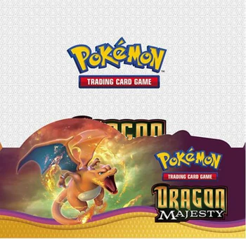 324Pcs/conjunto de Tarjetas Pokemon TCG:Dragon Majestad Caja auxiliar de Comercio de Juego de cartas Carta de Juguete