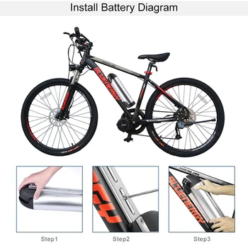 36V/48V 10Ah batería de Li-ion Batería de Polímero de Litio de la E-Bicicleta Botella de Agua Hervidor de Forma Bicicleta Eléctrica de la Batería para Bafang Mediados del Motor
