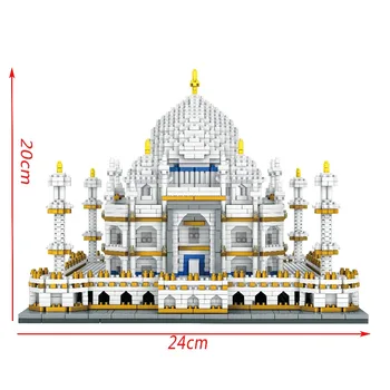 3950PCS Bloques de la Arquitectura del Conjunto de Monumentos Taj Mahal Palace Modelo de Bloques de Construcción de los Niños Juguetes Educativos 3D Ladrillos Regalos de Navidad 76437