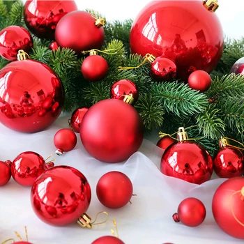 3cm 24pcs decoraciones de Navidad para la casa de las bolas de Navidad traje de plástico, bolas de árbol de Navidad Colgante новогодние украшения 2021