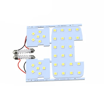 3pcs de Coche de 12V Luces de Lectura Automática Interior de la Lámpara para Kia Rio K2 Coche Bombilla LED Para Hyundai Solaris Verna Car Styling Luz