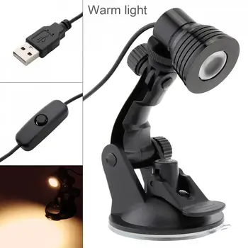 3W USB Cálida Luz de Alimentación de la Lámpara de Mesa Flexible Ojo Protección Escritorio de la Taza de la Succión de la Lámpara del Dormitorio de la Sala de la Lámpara para el Estudio de Trabajo de Lectura