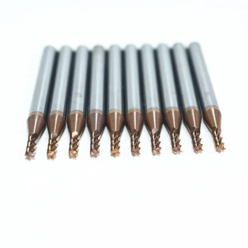 4 mm*2 mm*50 mm-10pcs,HRC55 CNC de Tungsteno de carburo sólido de fresa,TiALN Recubierto de 4 Flautas Molino de Extremo,acero inoxidable,cobre cuchillo