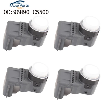 4 piezas de Color Blanco de Alta Calidad, Distancia de Aparcamiento PDC Sensor Para Hyundai Kia 96890-C5500 96890C5500