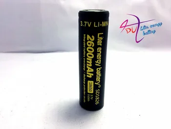 4 piezas de la batería de envío Libre Auténtico Importar Litro de energía de la batería 3.7 v 18650 2600mah li-ion de la batería