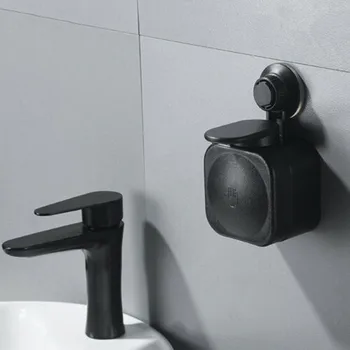 40# Ventosa Dispensador de Jabón Montado en la Pared ABS Impermeable de la Caja de Jabón para el Baño, Accesorios para el Lavado de Manos contenedor de líquidos