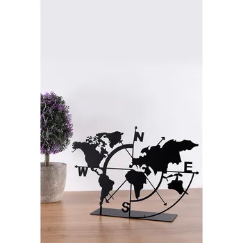 40cm Moderna en 3D de Gran Retro Negro de Hierro Redondo de Arte Hueco de Metal Reloj de Pared Nórdicos Números Romanos del Reloj de la Decoración del Hogar