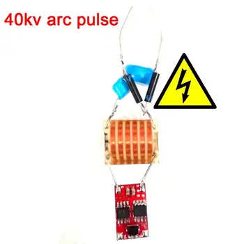 40KV arco de pulso de Alto Voltaje del Transformador de la Bobina de Encendido del Inversor Controlador de la Junta de Humo purificador de la ión negativo del generador DC 6.5 V-12V 15V