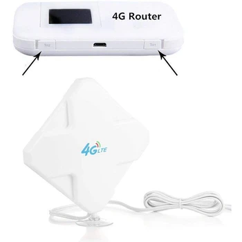 4G LTE CRC9 Antena 35DBi de Alta Ganancia de la Antena de Doble Conector CRC9 amplificador de Señal para celular Huawei de Vodafone Hotspot Router