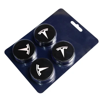 4pcs cubo de la Rueda Centro de la Tapa Para el Tesla Model 3/X/S Llantas de Aleación Etiqueta de Logotipo de los Emblemas de la Insignia de Tapas de diseño automovilístico Accesorios 92512