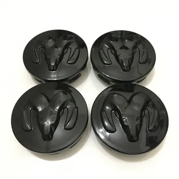 4PCS/lote de 63 mm para Dodg Logotipo de Ram Rueda de Automóvil del Centro de Tapas de rueda Tapacubos de la Cubierta de Coches Estilo de Borde Accesorios de Cromo