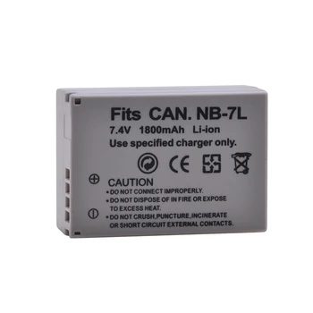 4x 1800mAh NB-7L NB 7L Reemplazo de la Batería + Cargador USB Tipo C Puerto Para Canon PowerShot G10 G11 G12 SX30 SX30IS Cámara