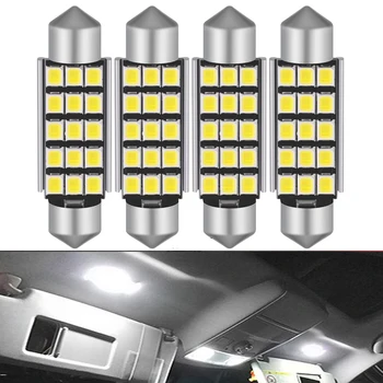 4X C5W LED 41mm Blanco Bombillas CANBUS 2835SMD Luces del Interior del Domo de la Placa de la Licencia de Luz Para BMW E36 E39 E46 E90 E60 E30 E53 E70 12V