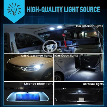 4X C5W LED 41mm Blanco Bombillas CANBUS 2835SMD Luces del Interior del Domo de la Placa de la Licencia de Luz Para BMW E36 E39 E46 E90 E60 E30 E53 E70 12V
