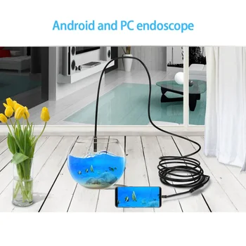 5.5 MM 1m/2m/3.5 M de Android Endoscopio IP67 Impermeable Mini Cámara Triplete una de TIPO C, USB Endoscopio para Smartphone con OTG y UVC PC