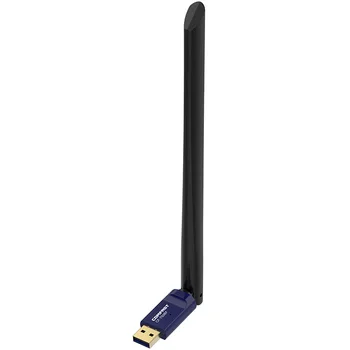 5 ghz Wireless usb Wifi Adaptador de 650Mbps de Doble Antena de Banda Libre controlador Bluetooth 4.2 Adaptador de Tarjeta de Red WPS wifi receptor dongle