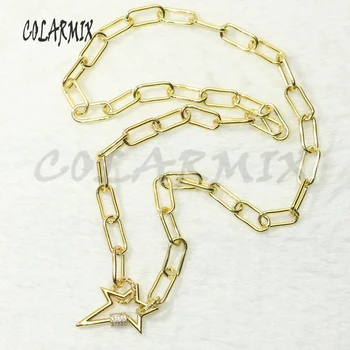 5 hebra de forma Multi collar de cadena collar de cristal de Alternar con broche colgante de collar de la joyería de moda accesorios 50619 19881