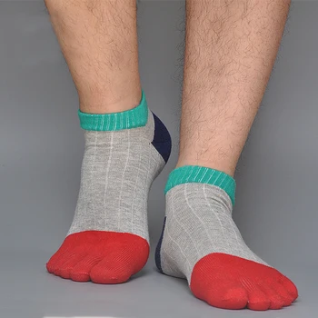 5 Pares/muchos de los Hombres DEL Algodón del Dedo del pie Calcetines de Moda de Algodón Cómodo de los Cinco Dedos de Calcetín Casual Calcetines Transpirables calcetines de Tobillo