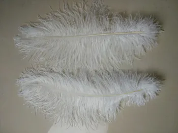 50 pc calidad blanco de plumas de avestruz, 16-18inches / 40-45cm, BRICOLAJE, decoraciones de la boda