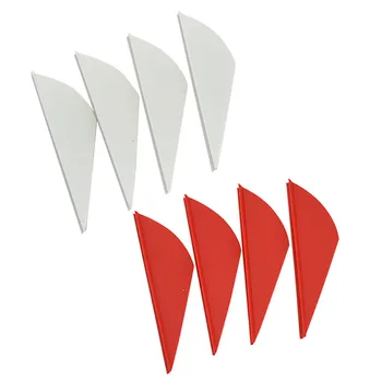 50 piezas de 2 Pulgadas de tiro con arco de Forma de Gota de Goma Pluma Fletching Paletas de Flecha de Plumas de Flecha de Caza Accesorio