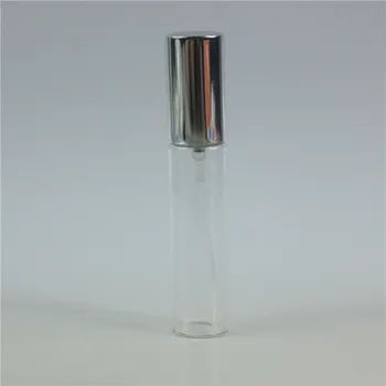 50pcs/lote 10 ml de Vacío Portátil de Vidrio Retornables de Perfume Botella Con Atomizador Vaciar Contenedores de Cosméticos Con Pulverizador Para Viajar