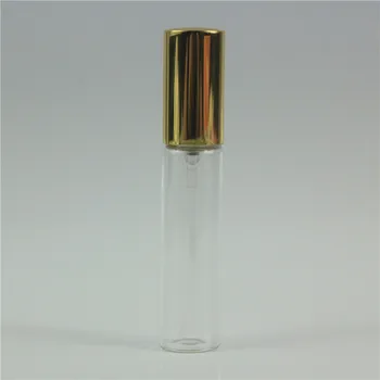 50pcs/lote 10 ml de Vacío Portátil de Vidrio Retornables de Perfume Botella Con Atomizador Vaciar Contenedores de Cosméticos Con Pulverizador Para Viajar