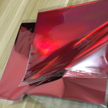 50Pcs Nuevo Oro Negro Rojo Estampado en Caliente Lámina de Papel de Plastificadora Laminadora de Transferencia en la Elegancia de la Impresora Láser de Papel Craft 20x29cm A4