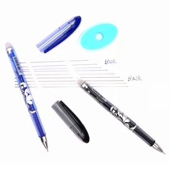 53Pcs/Lote Bolígrafo Borrable juego de recambio Lavable Manejar 0.5 mm Azul Negro tinta de Barras Bolígrafo de Gel de la Oficina de la Escuela de Escritura del Estudiante Papelería