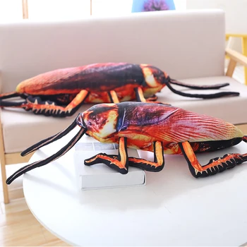 55/75/95cm de Simulación de Cucarachas de Peluche Almohada de Peluche Creativo de Insectos de Juguete para los Niños Divertido Suave de la Muñeca Extraño Regalo de Cumpleaños Juguetes